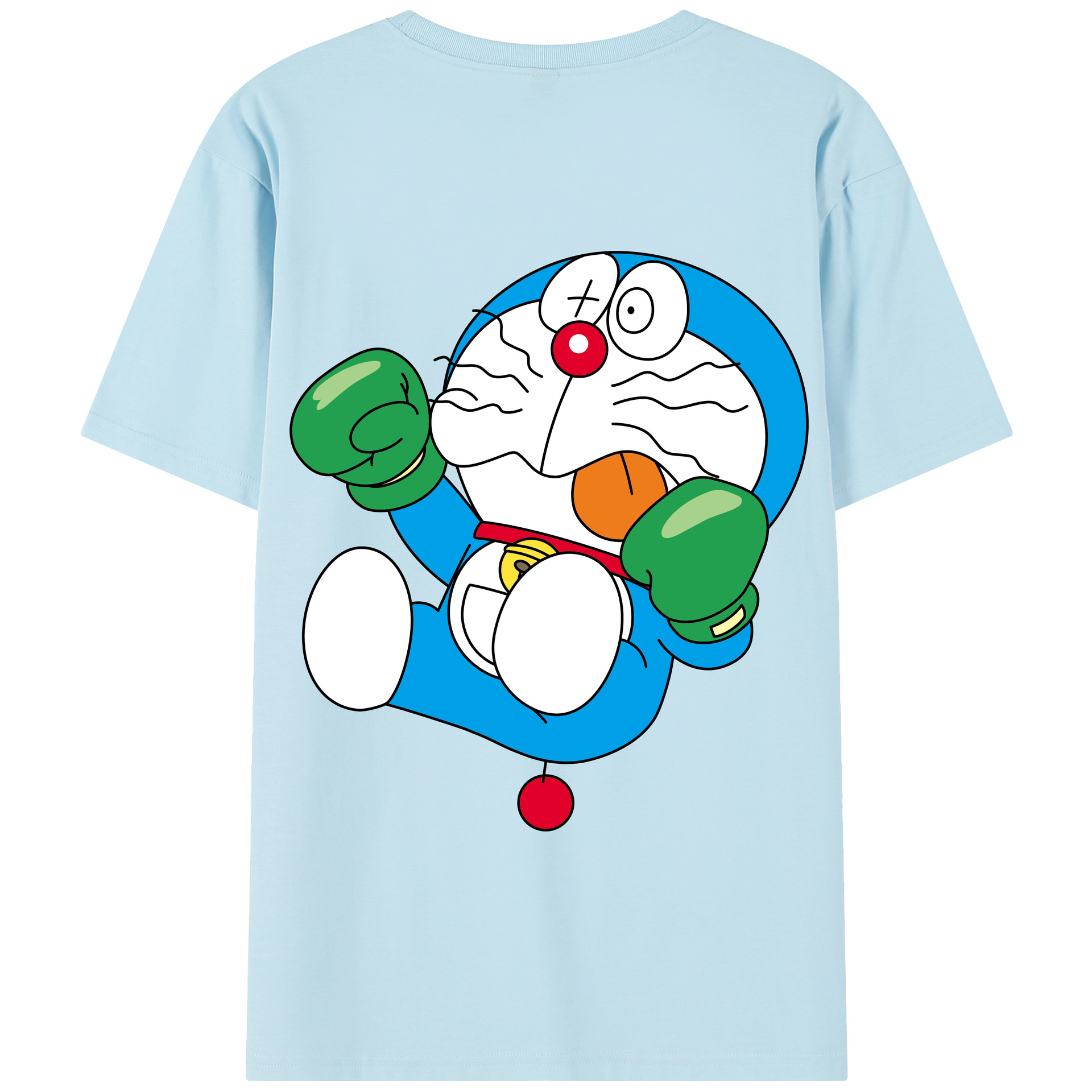 （画像用） ドラえもん Doraemon 綿100％半袖Tシャツ（背面プリント）